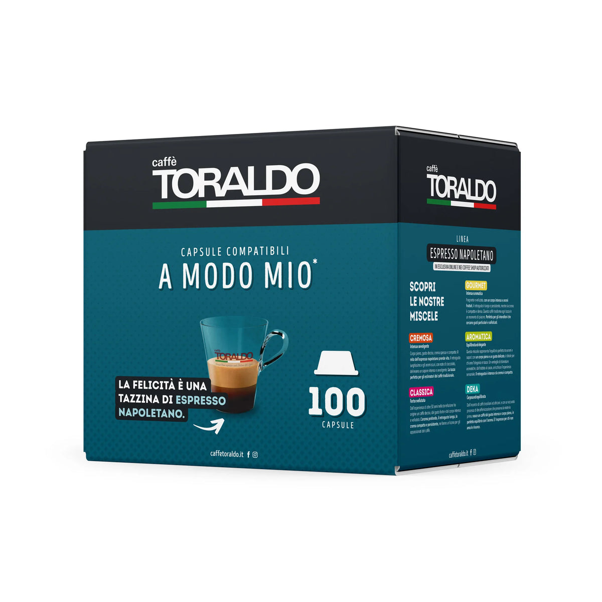 Toraldo 100 Capsule Compatibili A Modo Mio