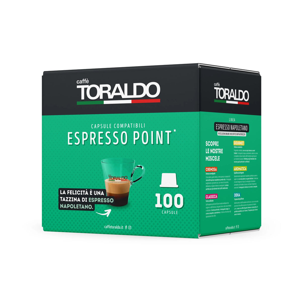 Toraldo 100 Capsule Compatibili Espresso Point