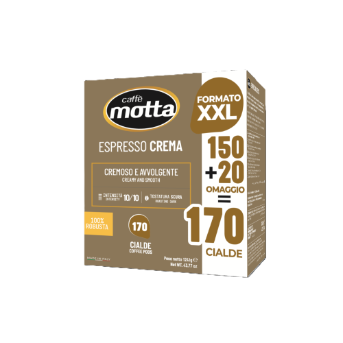 Caffè Motta 150+20 Cialde Formato XXL ESPRESSO CREMA