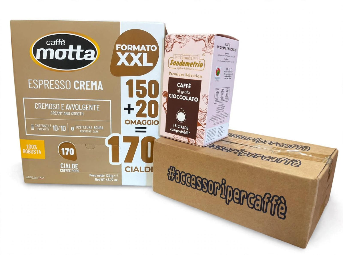 BUNDLE 170 Cialde Motta + Kit accessori + 18 cialde cioccolato